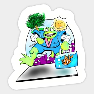 Ninja Frog and Friends Sticker